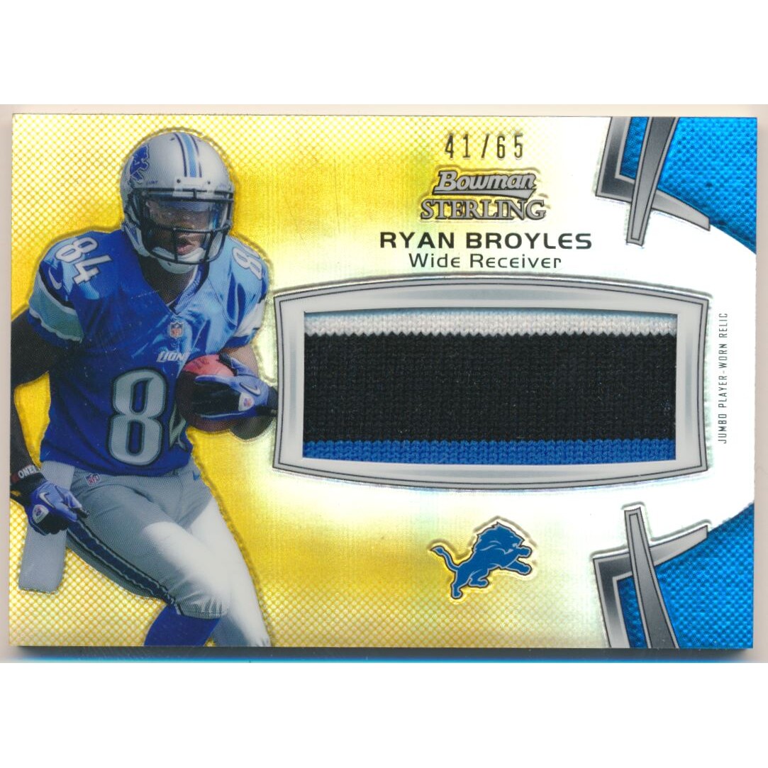 2012 Bowman Sterling Prism Refractors #BSJRRBQ Brian Quick JSY/47. rookie card picture