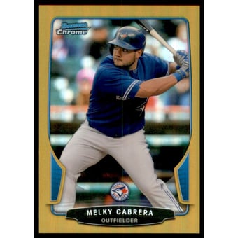 2013 Bowman Chrome Gold Refractors #182 Melky Cabrera