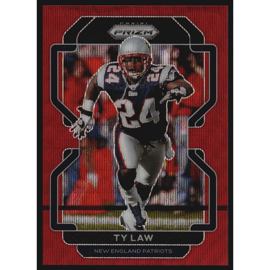 2021 Panini Prizm Prizms Red Wave #103 Ty Law