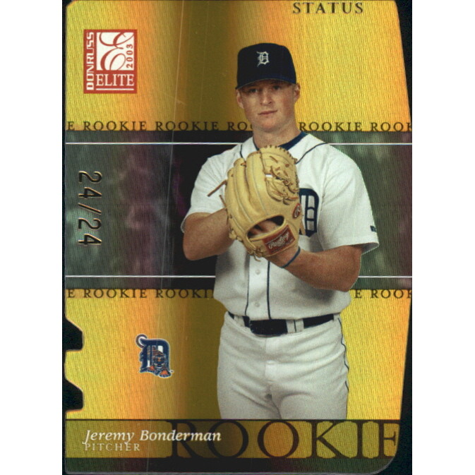 2003 Donruss Elite Status Gold #191 Jeremy Bonderman ROO. rookie card picture