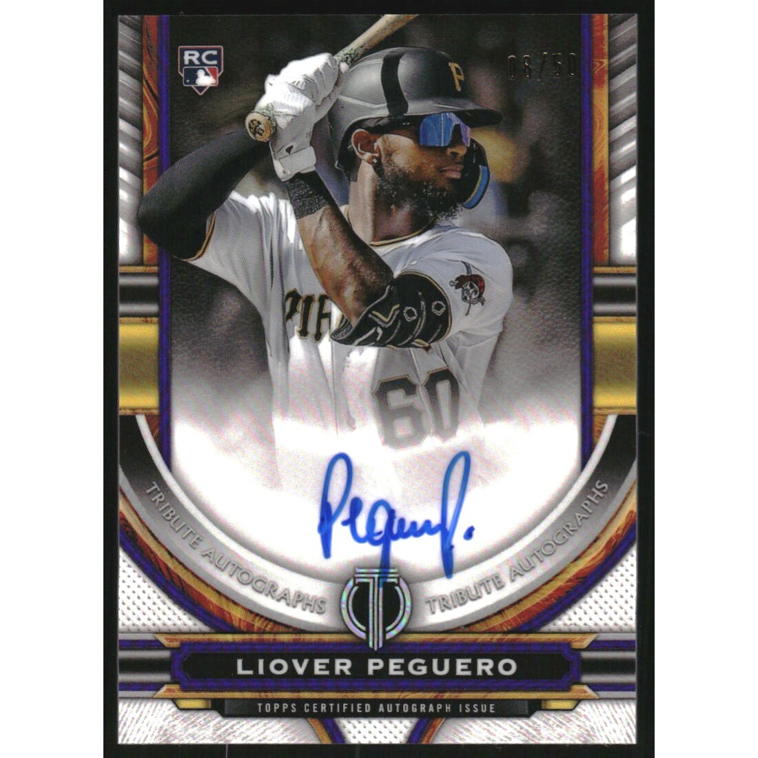 2023 Topps Tribute Autographs Purple #TALP Liover Peguero