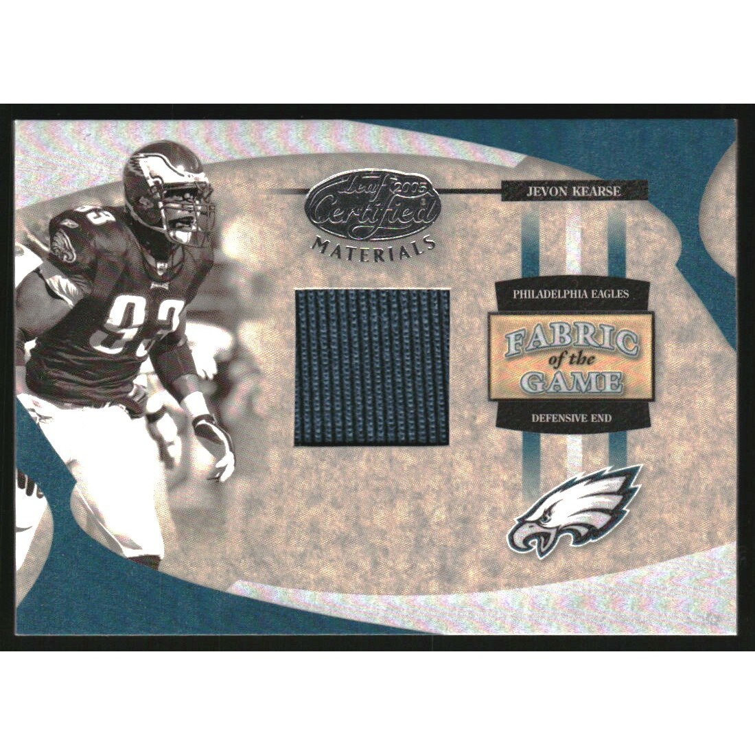 2005 Leaf Certified Materials Fabric of the Game #37 Jevon Kearse