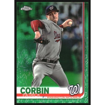 2019 Topps Chrome Green Refractors #163 Patrick Corbin