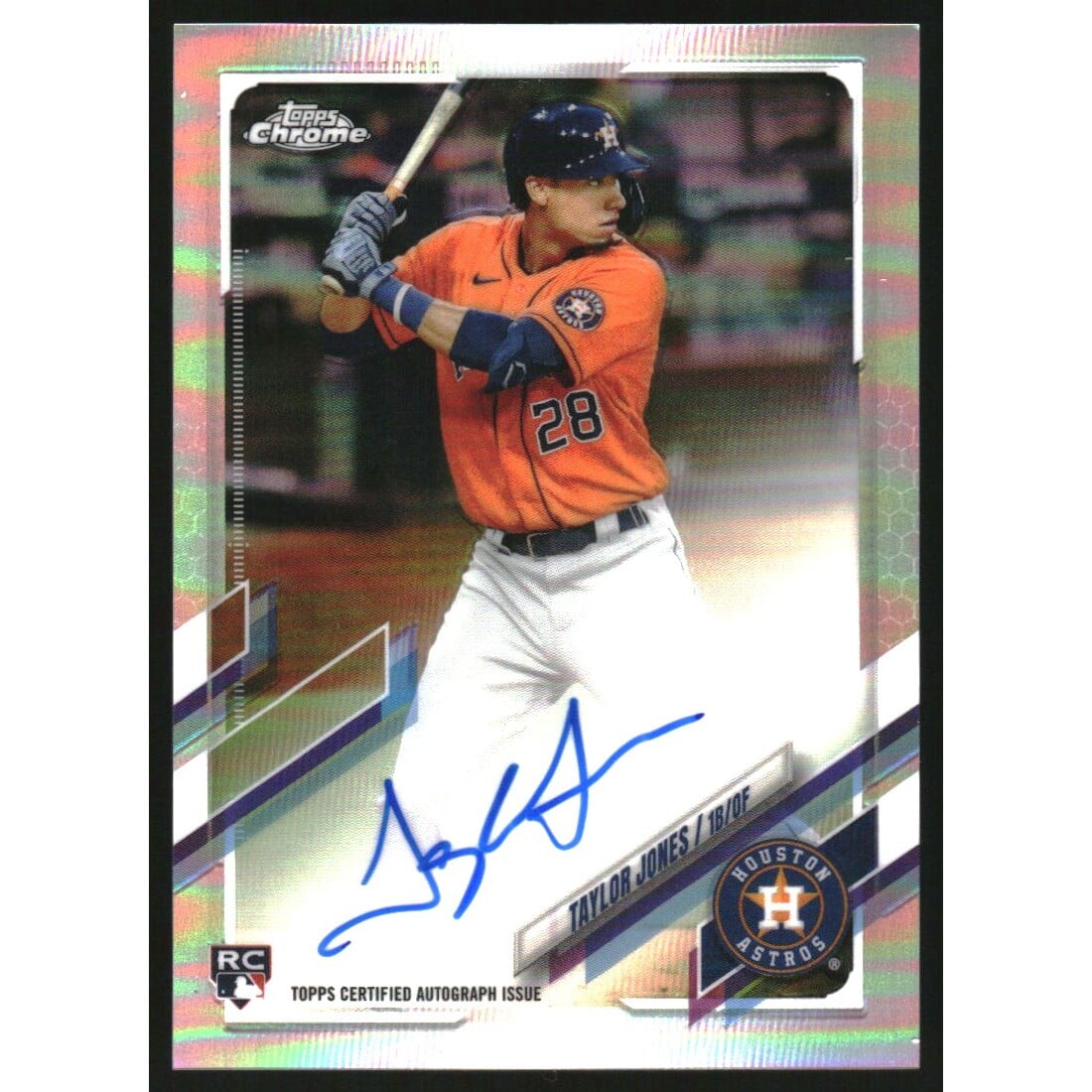 2021 Topps Chrome Rookie Autographs Refractors #RATJ Taylor Jones