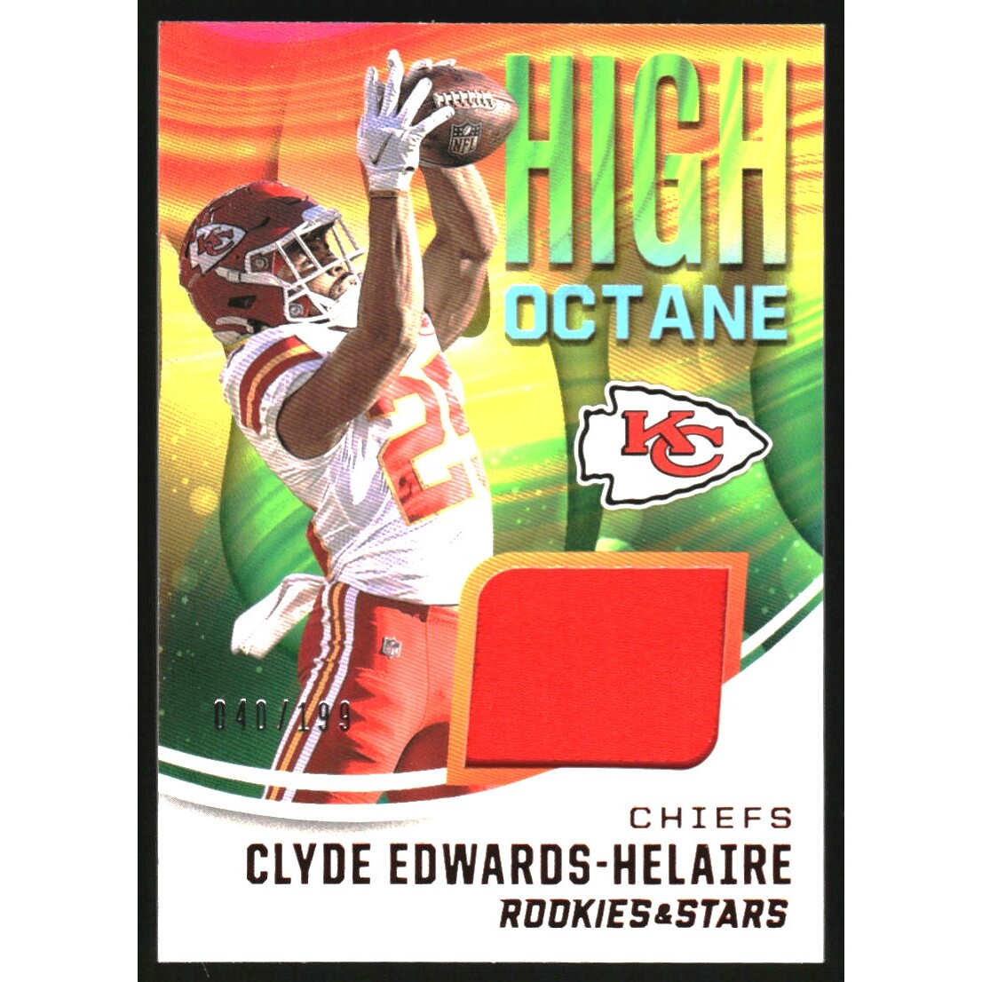 2021 Rookies and Stars High Octane Memorabilia #7 Clyde Edwards-Helaire