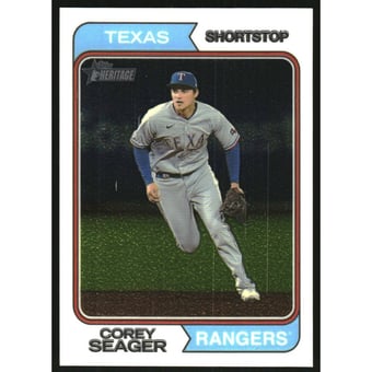 2023 Topps Heritage Chrome #22 Corey Seager