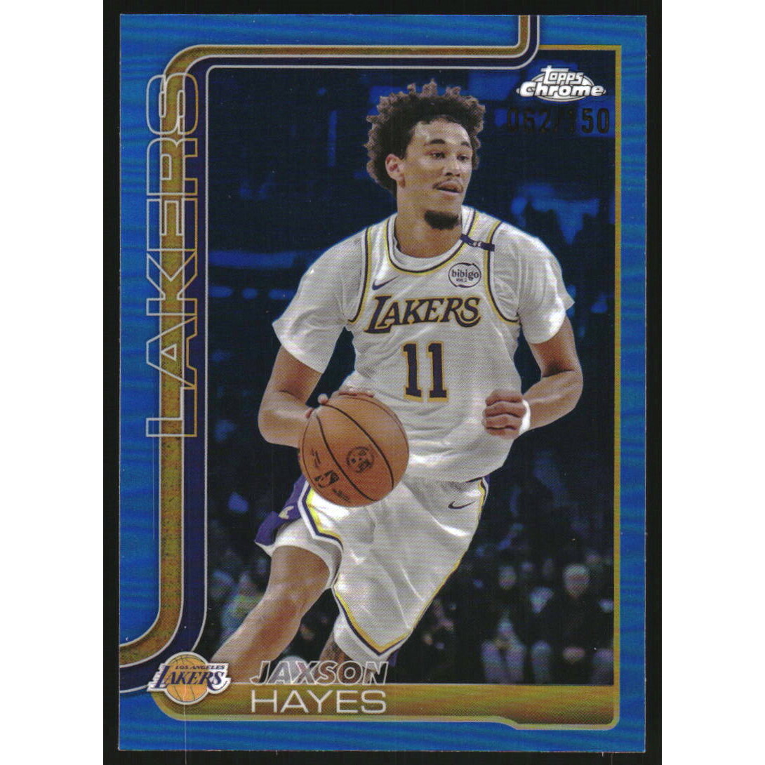 2025-26 Topps Chrome Blue Refractors #125 Jaxson Hayes