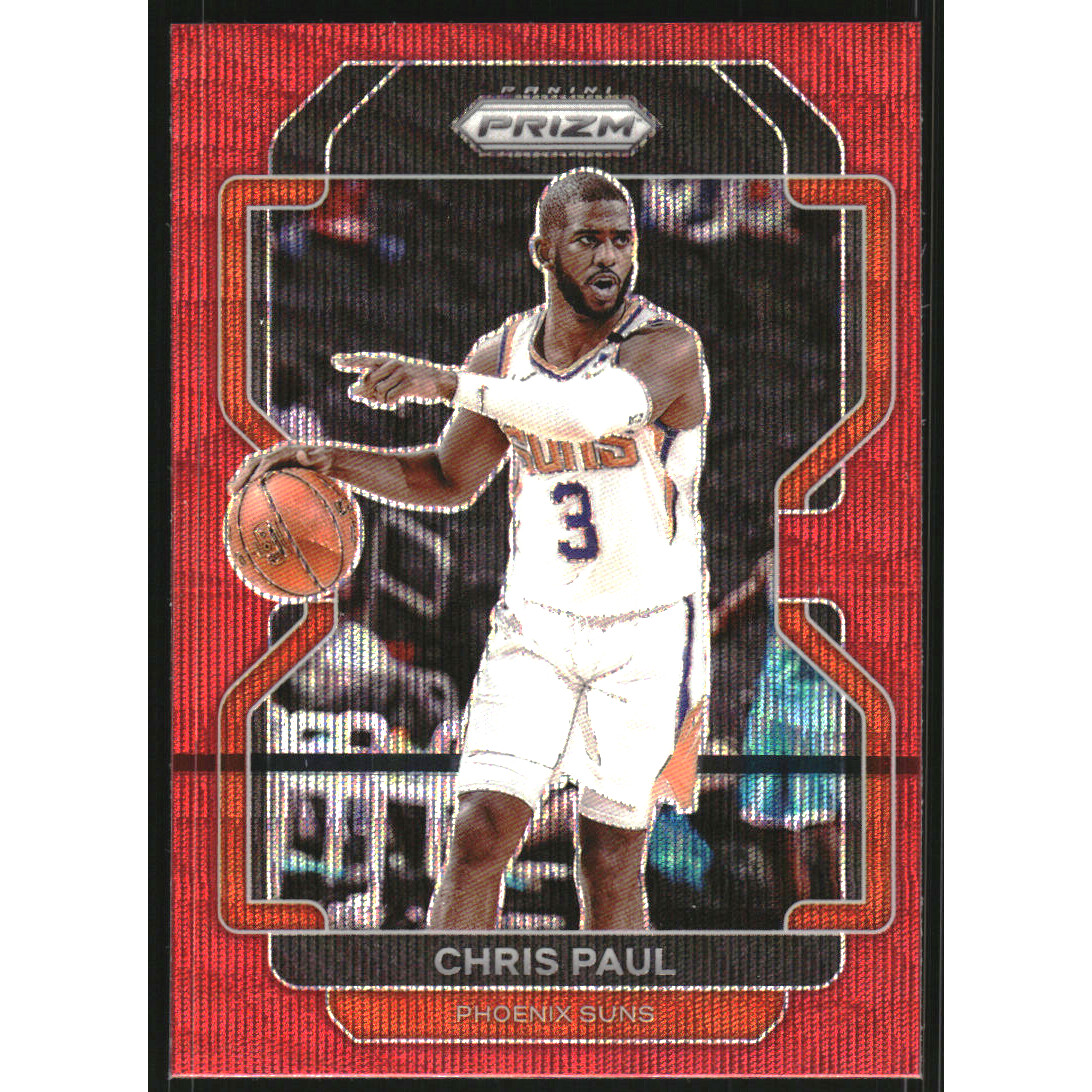 2021-22 Panini Prizm Prizms Ruby Wave #89 Chris Paul