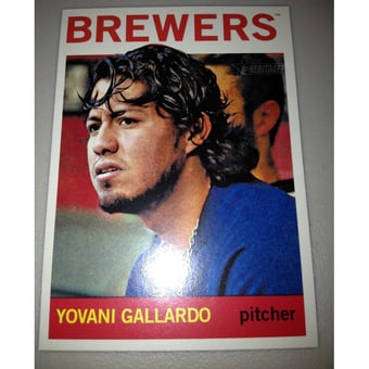 2013 Topps Heritage #476 Yovani Gallardo SP