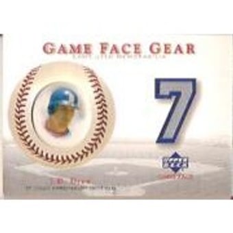 2003 Upper Deck Game Face Gear #DR2 J.D. Drew Away