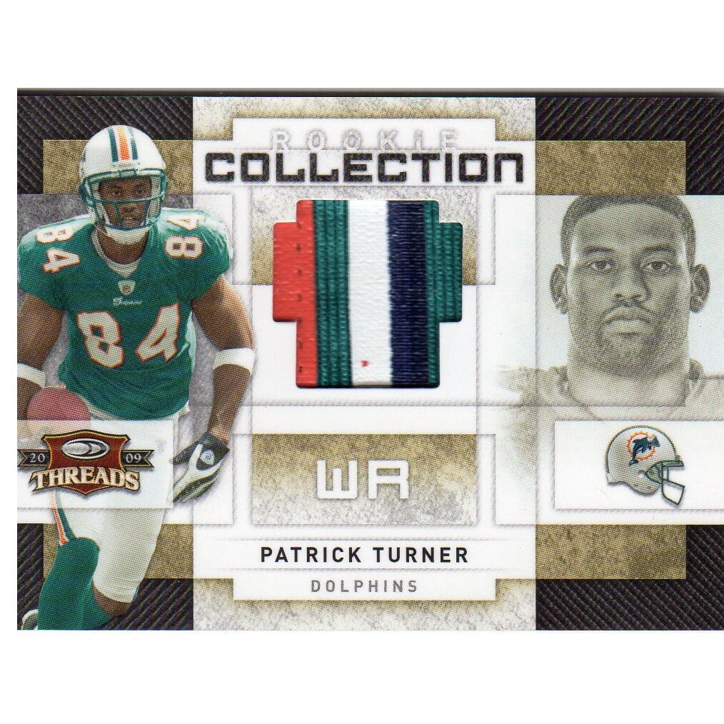 2009 Donruss Threads Rookie Collection Materials Prime #32 Patrick Turner. rookie card picture