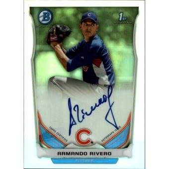 2014 Bowman Chrome Prospect Autographs Refractors #BCAPARI Armando Rivero