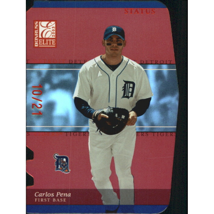 2003 Donruss Elite Status #28 Carlos Pena/21