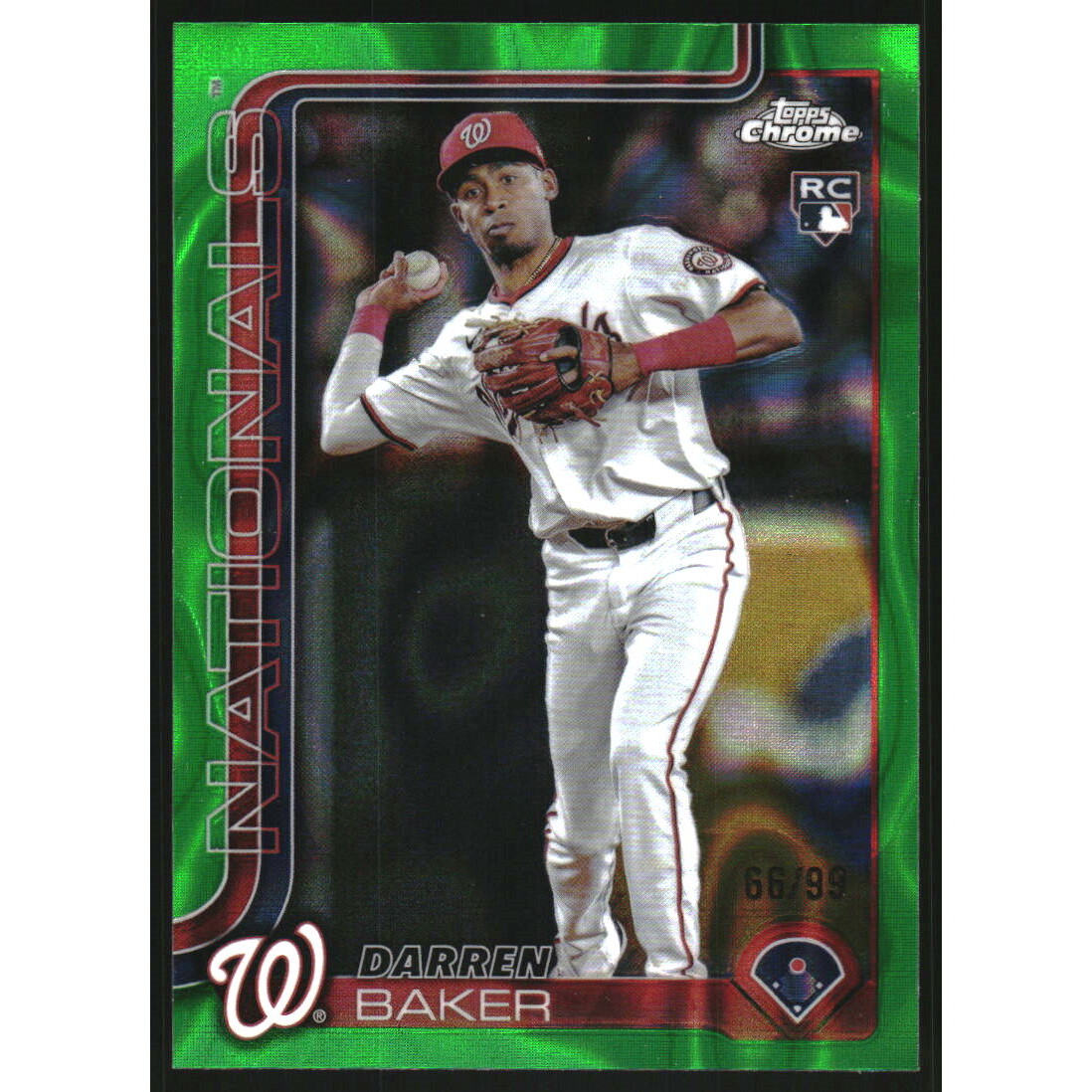2025 Topps Chrome Green Lava Refractors #231 Darren Baker