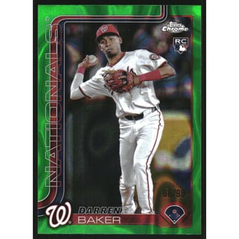 2025 Topps Chrome Green Lava Refractors #231 Darren Baker