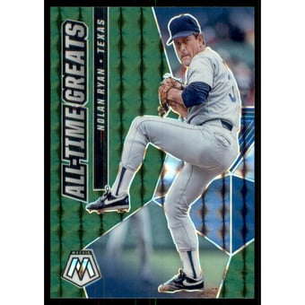 2021 Panini Mosaic All-Time Greats Mosaic Green #9 Nolan Ryan