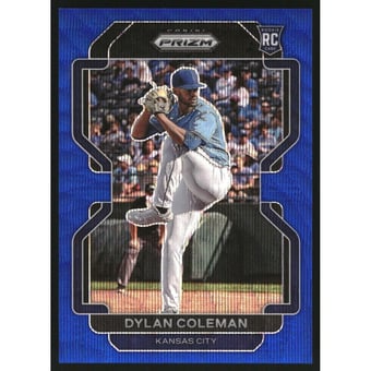 2022 Panini Prizm Prizms Blue Wave #55 Dylan Coleman