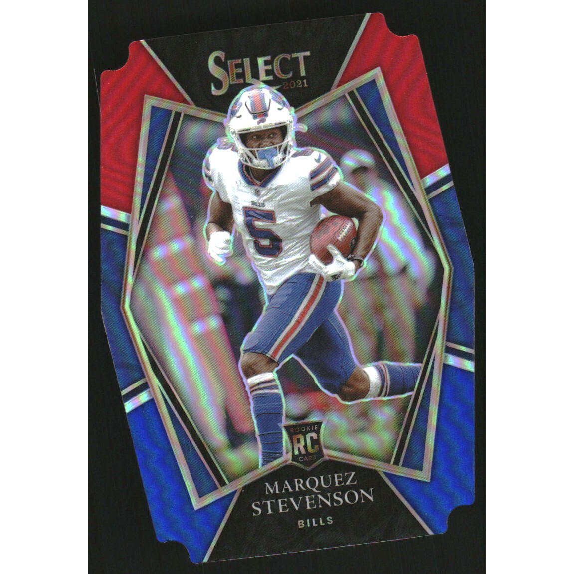 2021 Select Prizm Red and Blue Die Cut #196 Marquez Stevenson