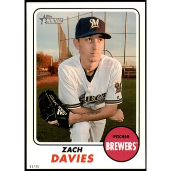 2017 Topps Heritage 5x7 #524 Zach Davies