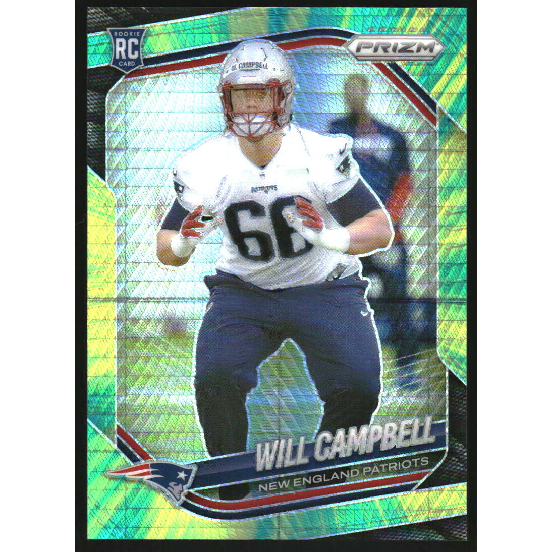 2025 Panini Prizm Prizms Hyper #312 Will Campbell