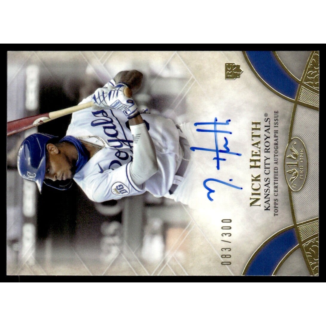 2021 Topps Tier One Break Out Autographs #BOANHE Nick Heath/300. rookie card picture