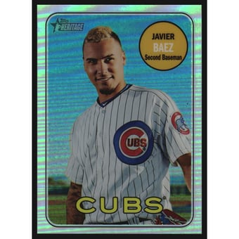 2018 Topps Heritage Chrome Refractors #THC171 Javier Baez