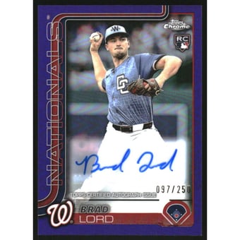 2025 Topps Chrome Update Autographs Purple Refractors #ACBL Brad Lord