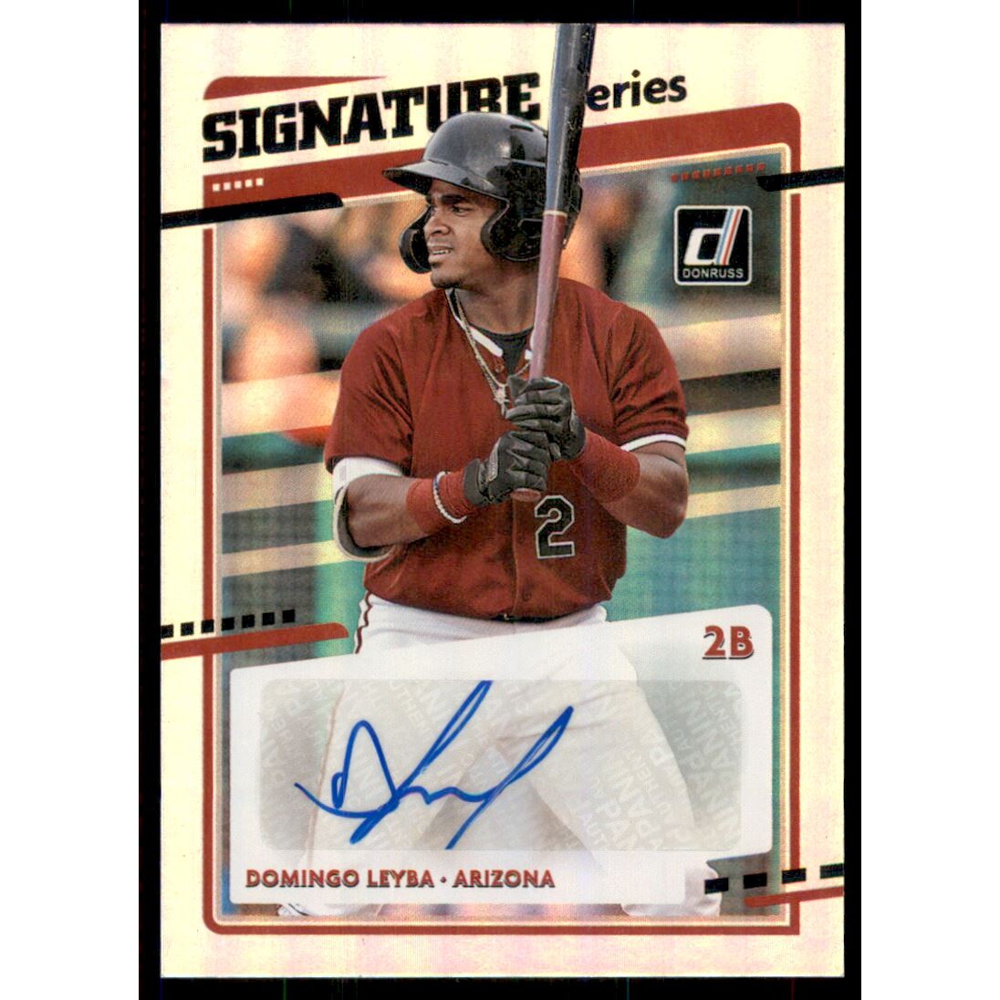 2020 Donruss Signature Series #48 Domingo Leyba. rookie card picture