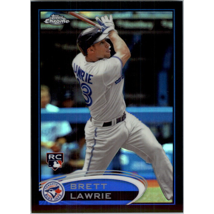 2012 Topps Chrome Black Refractors #173 Brett Lawrie. rookie card picture
