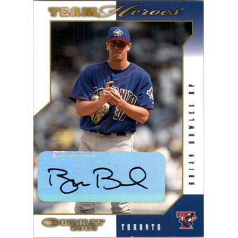 2003 Donruss Team Heroes Autographs #536 Brian Bowles/250