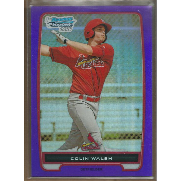 2012 Bowman Chrome Prospects Purple Refractors #BCP137 Colin Walsh