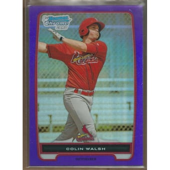 2012 Bowman Chrome Prospects Purple Refractors #BCP137 Colin Walsh