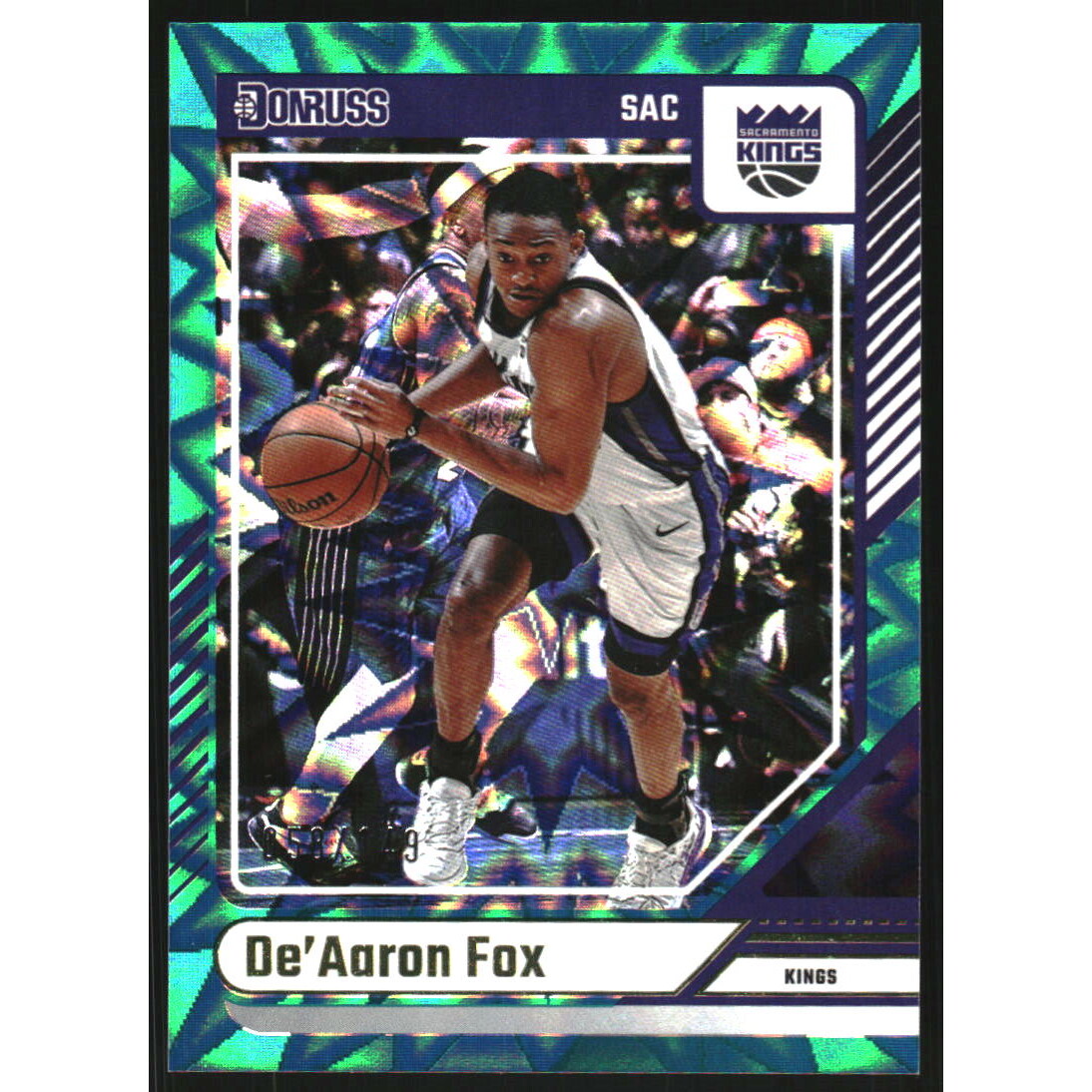 2024-25 Donruss Teal Explosion #26 De'Aaron Fox