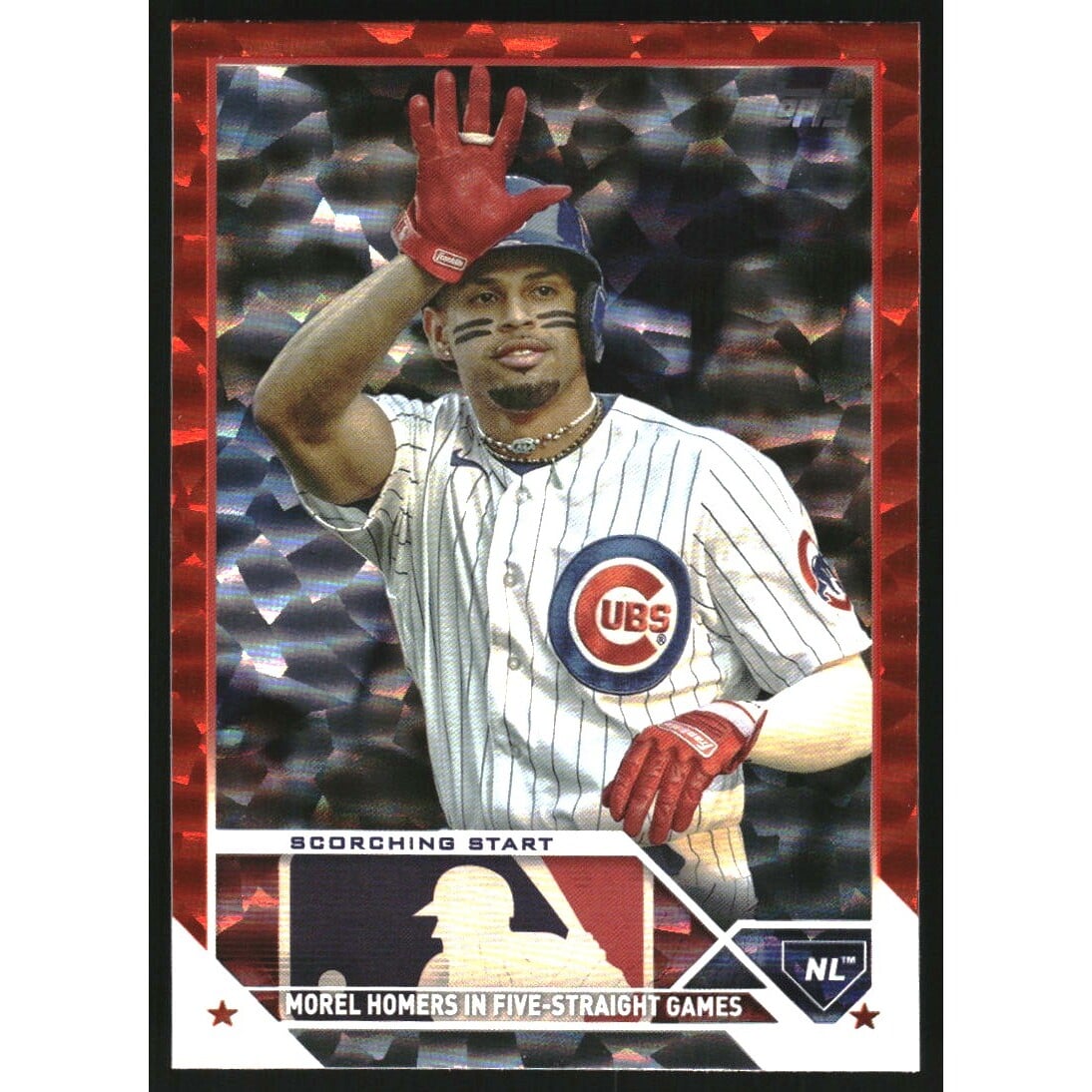 2023 Topps Update Orange Foilboard #US41 Christopher Morel. rookie card picture