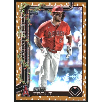 2025 Topps Holiday Gold Lights #H50 Mike Trout