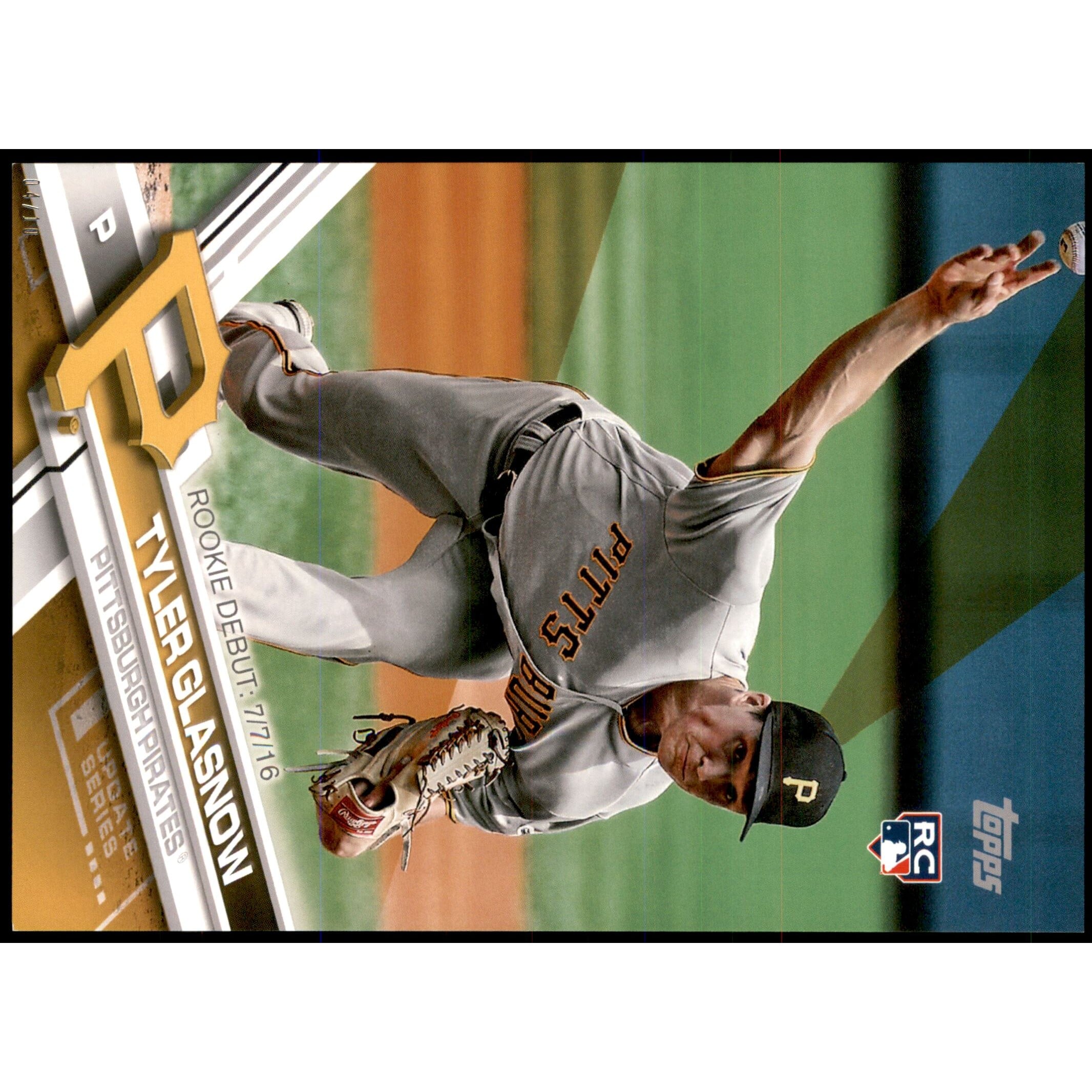 2017 Topps Update 5x7 Gold #US116 Tyler Glasnow. rookie card picture