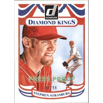 2014 Donruss Press Proofs Gold #204 Stephen Strasburg DK