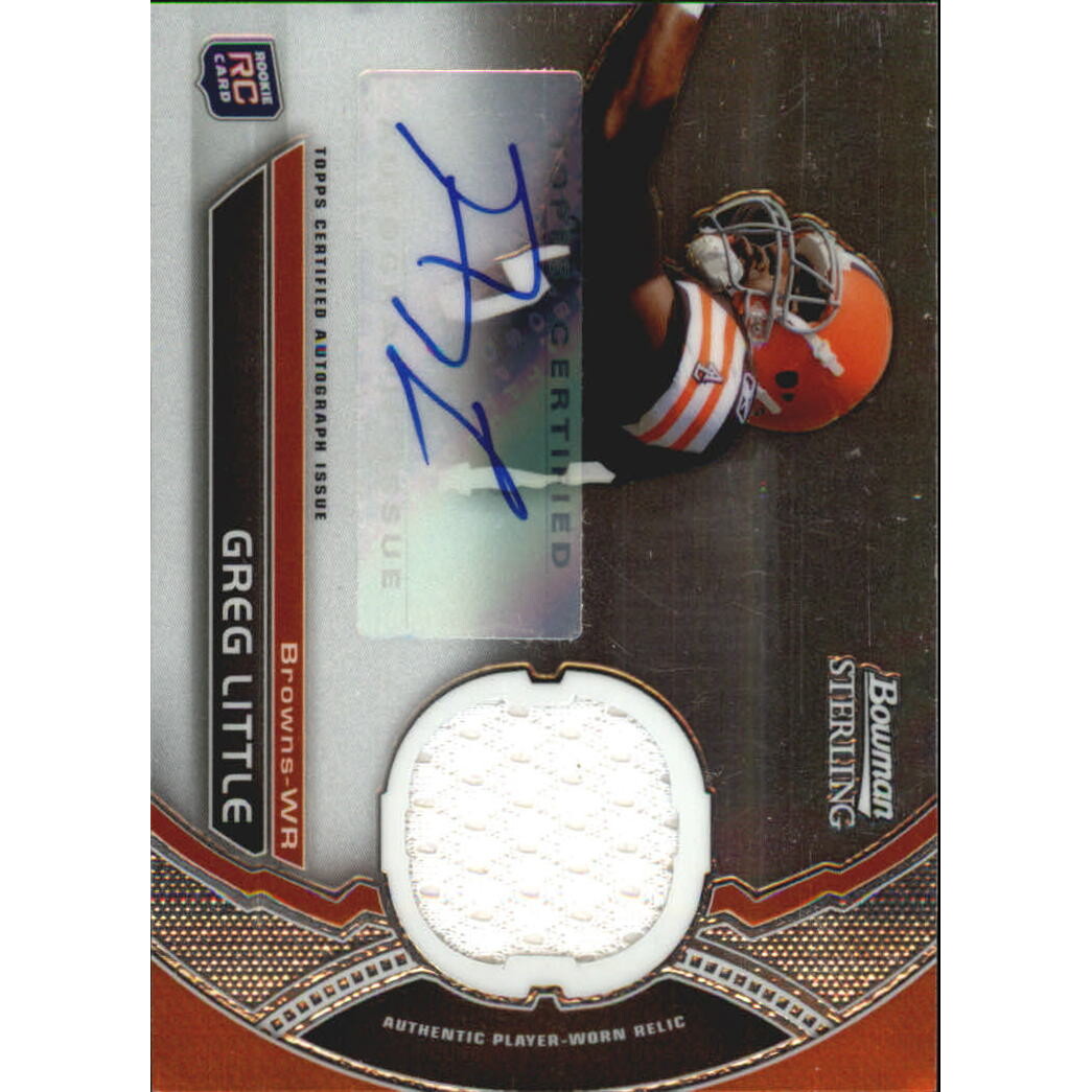2011 Bowman Sterling #BSARGL Greg Little JSY AU. rookie card picture