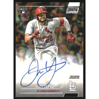 2022 Stadium Club Chrome Autographs #SCCBAJY Juan Yepez