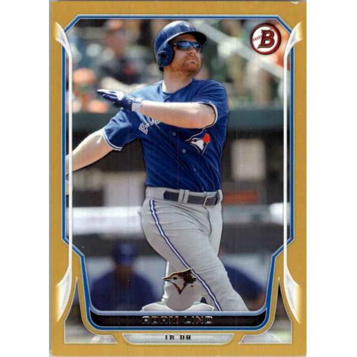 2014 Bowman Gold #97 Adam Lind. rookie card picture