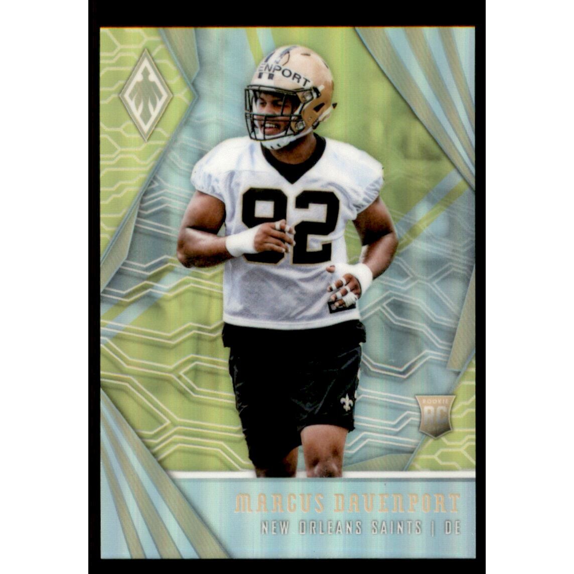 2018 Panini Phoenix Yellow #146 Marcus Davenport. rookie card picture