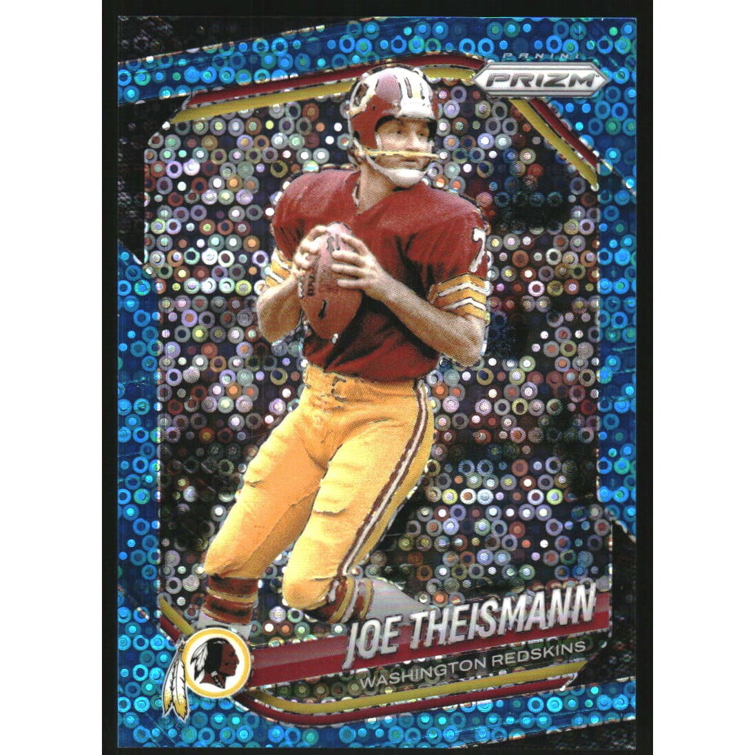 2025 Panini Prizm Prizms No Huddle Blue #284 Joe Theismann. rookie card picture