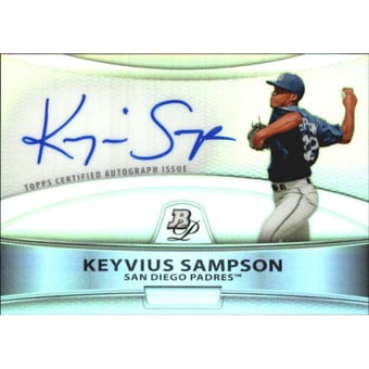 2010 Bowman Platinum Prospect Autographs Refractors #KSA Keyvius Sampson