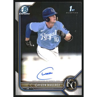 2022 Bowman Chrome Draft Autographs #CDACW Cayden Wallace