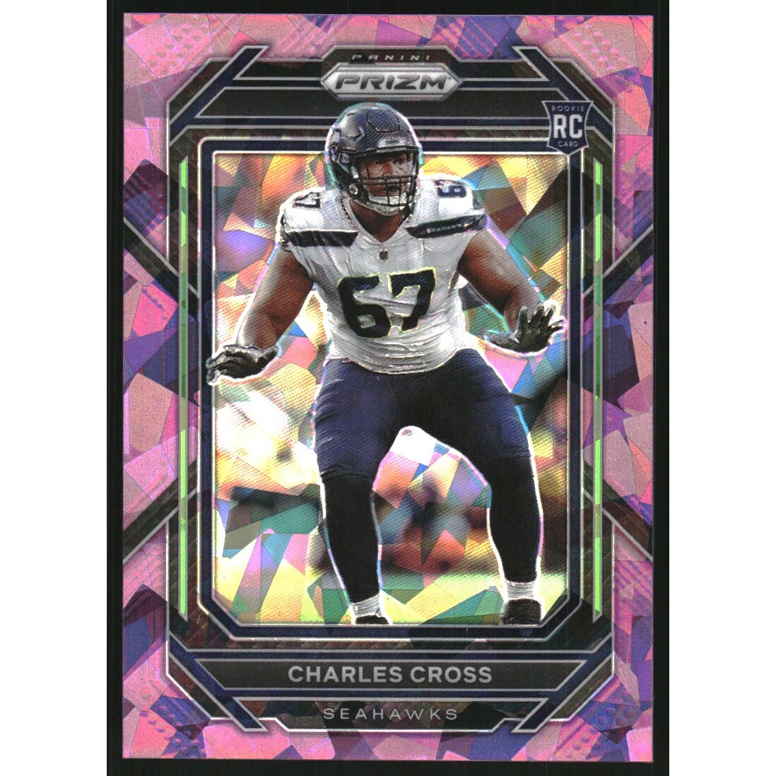 2022 Panini Prizm Prizms Purple Ice #368 Charles Cross