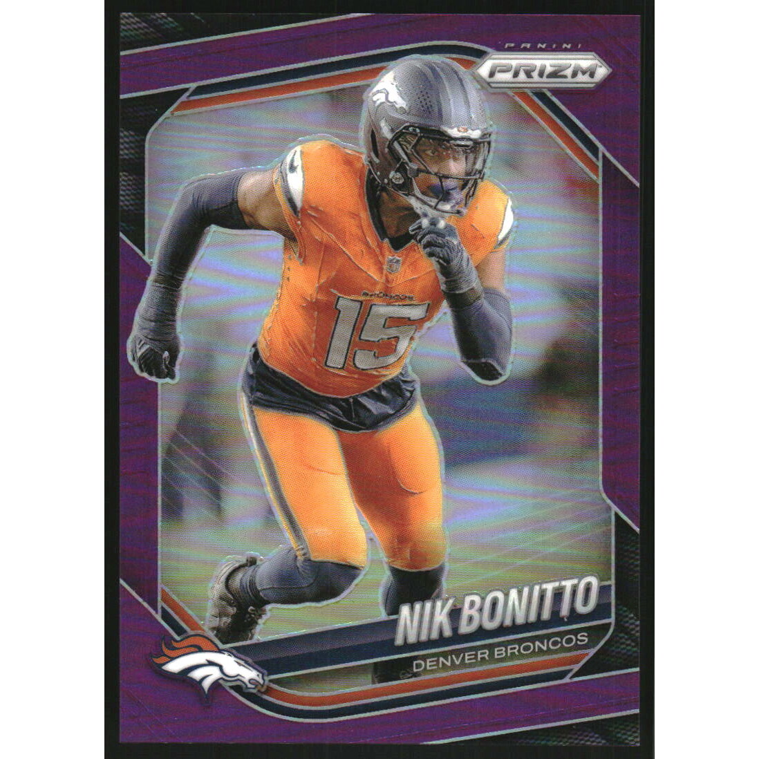 2025 Panini Prizm Prizms Purple #230 Nik Bonitto