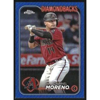 2024 Topps Chrome Blue Refractors #21 Gabriel Moreno
