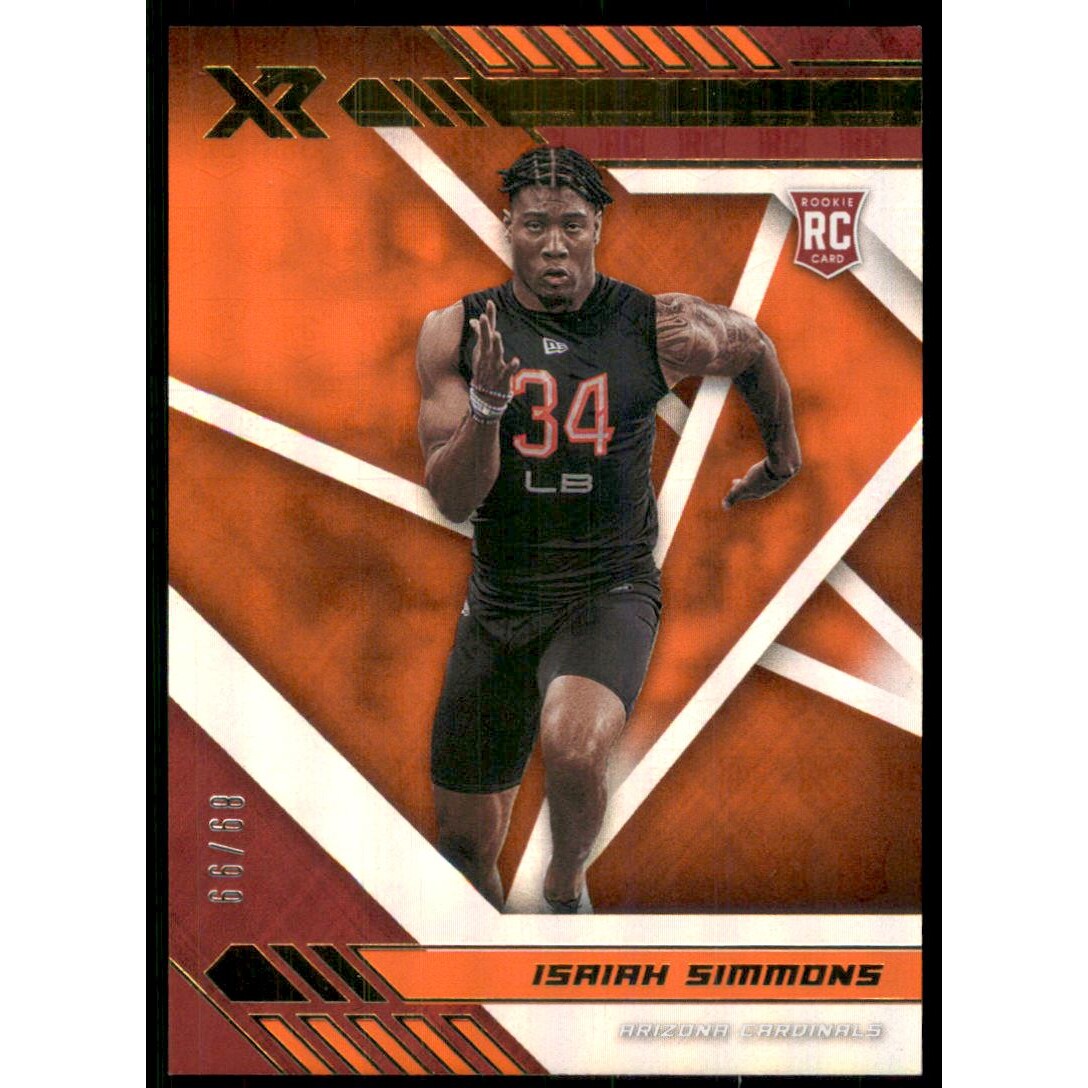 2020 Panini XR Orange #145 Isaiah Simmons