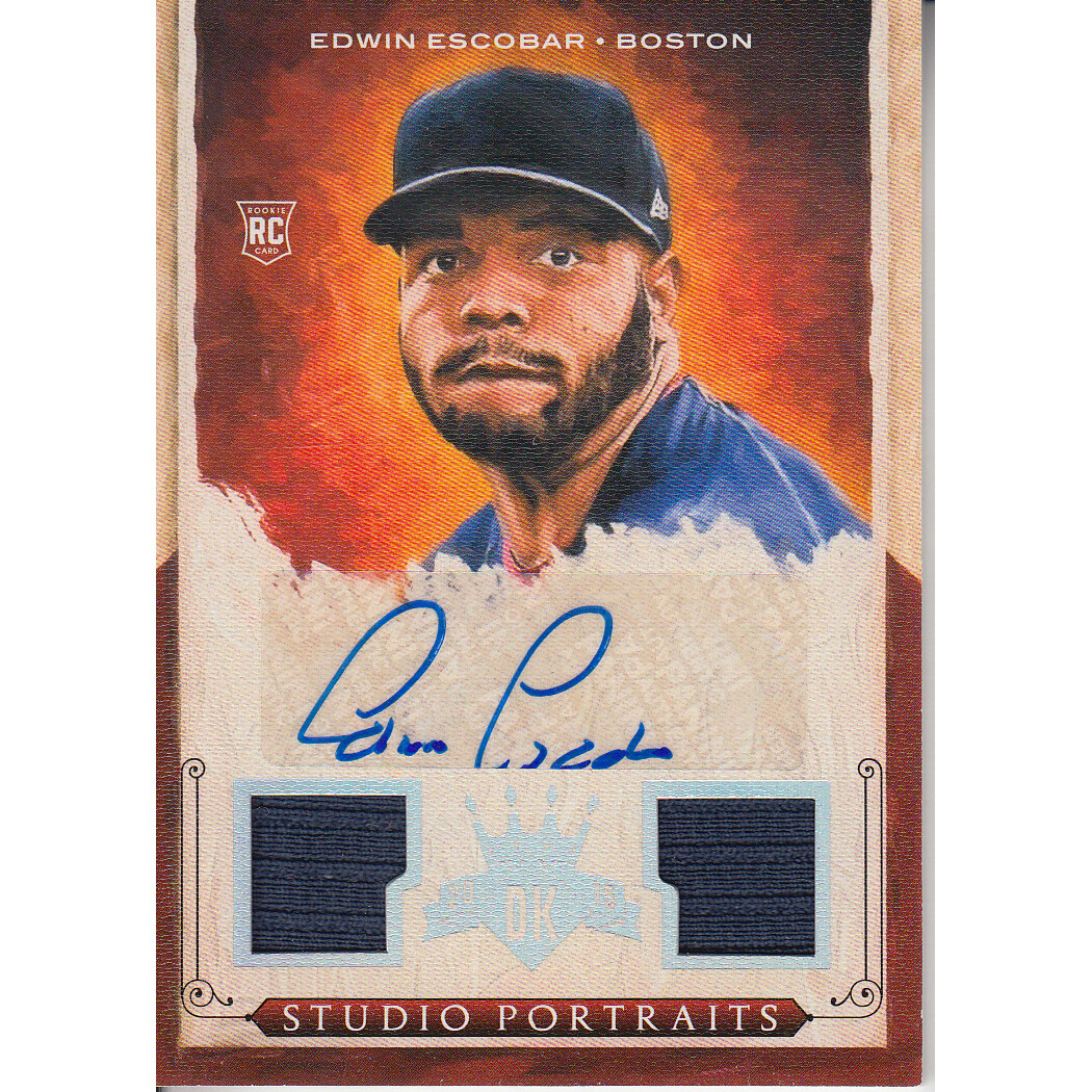 2015 Diamond Kings Studio Portraits Signature Materials Silver #23 Edwin Escobar/99