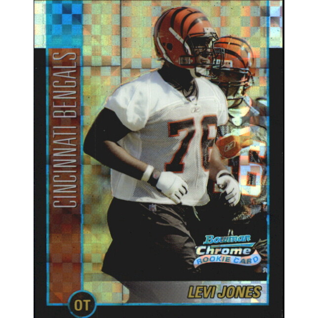 2002 Bowman Chrome Xfractors #118 Levi Jones. rookie card picture
